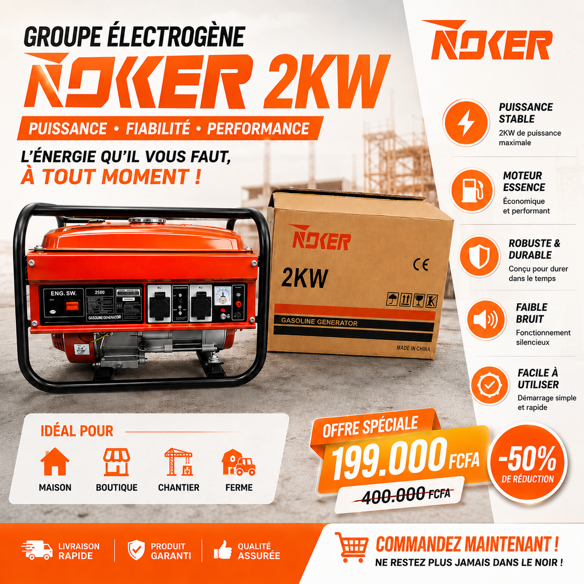 Le meilleur Groupe ELectrogène NOKER